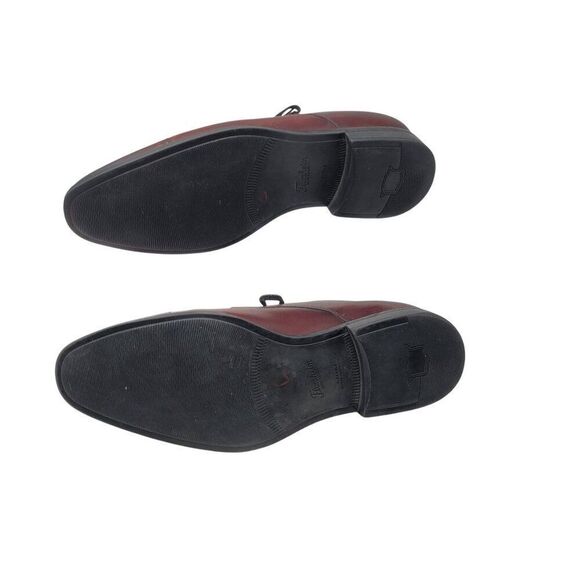 Florsheim Mens Oxblood Burgundy Leather Cap Toe Oxford Shoes 10 Professional - Picture 11 of 12